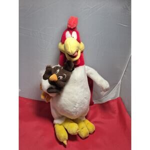 💥 Vintage Warner Bros Studio Store 1995 Foghorn Leghorn W/ Chicken Hawk 17”